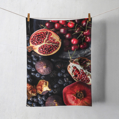 Pomegranates And Berries Food Towel