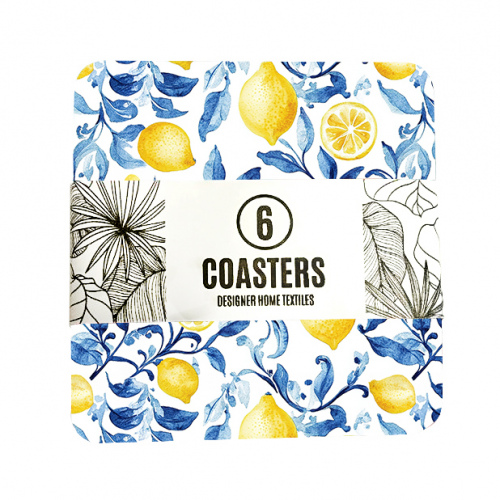 Amalfi Lemon Blues Coasters