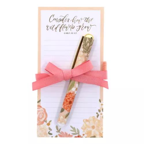 Magnetic Notepad Consider how the wildflowers grow