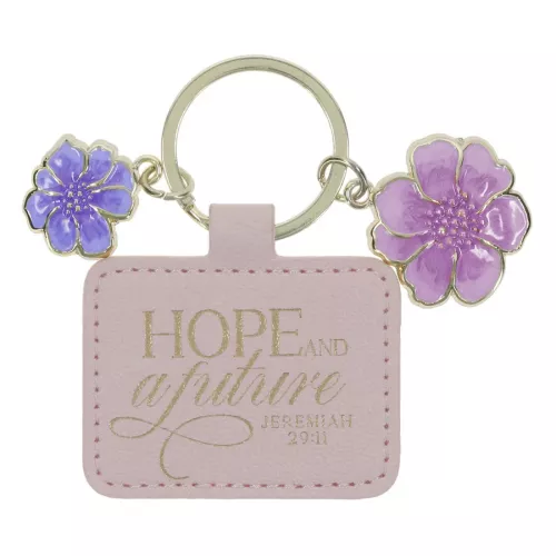 Hope And A Future 3D Flowers Collection Keyring