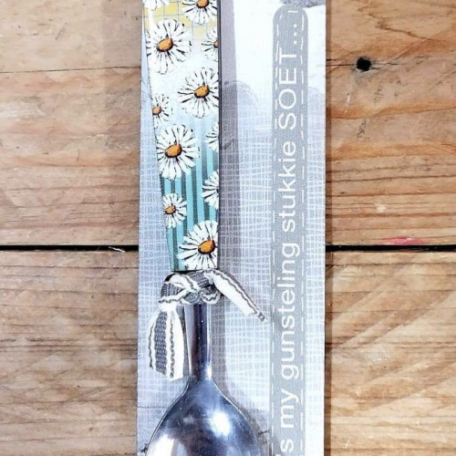Teelepel Wit Blomme
