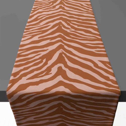 Africa Zebra Terracotta Table Runner