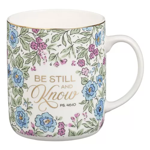Be Still And Know Purple Trio Collection Ceramic Mug 414ml