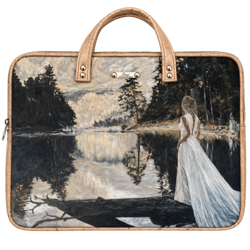 Laptop Bag Lady White Dress
