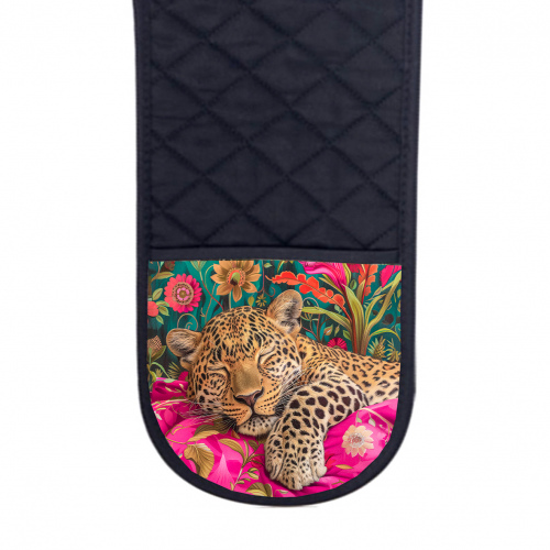 Africa Leopard Pink Oven Gloves