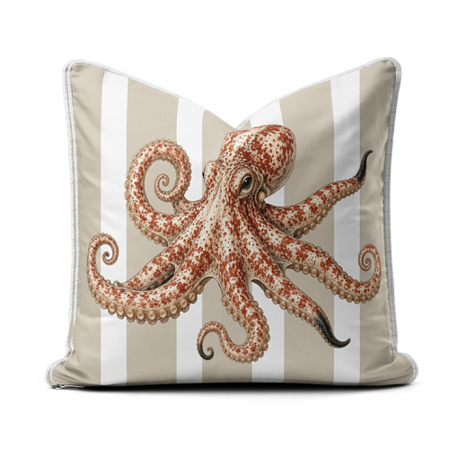 Amalfi Rustic Octopus Scatter Cushion Cover (7)