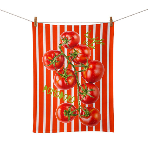 Tomato Vine Red Stripe Food Towel