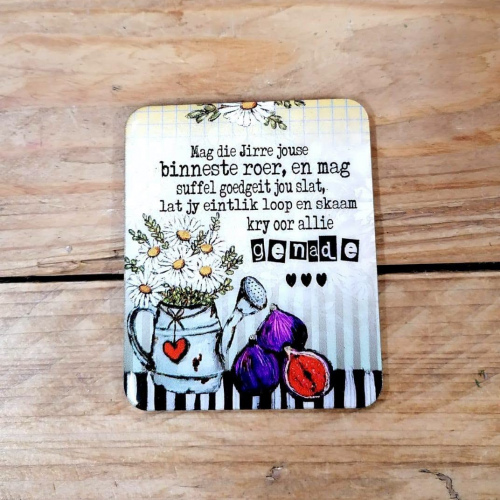 Magneet Wit Blomme Vye