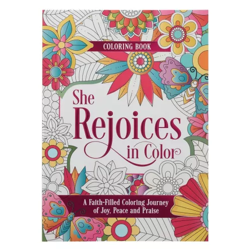 She Rejoices in Color Coloring Book