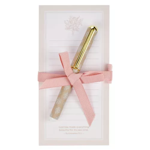 Everything Beautiful Blush And Taupe Collection Notepad
