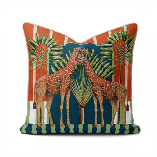 Safari Giraffes Scatter Cushion Cover