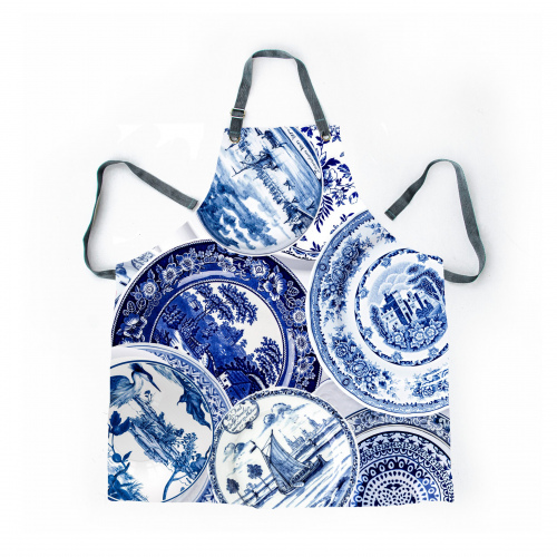Blue Delft Apron
