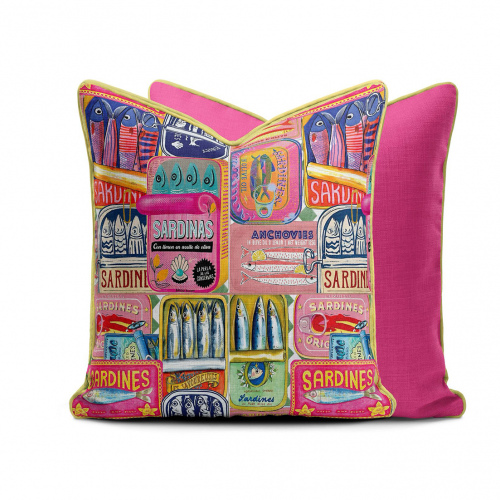 Amalfi Sardine Tins Scatter Cushion Cover