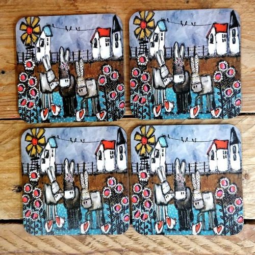 Coasters Donkie Windpomp Set of 4