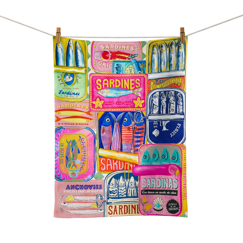 Amalfi Limoncello Sardine Mix Food Towel