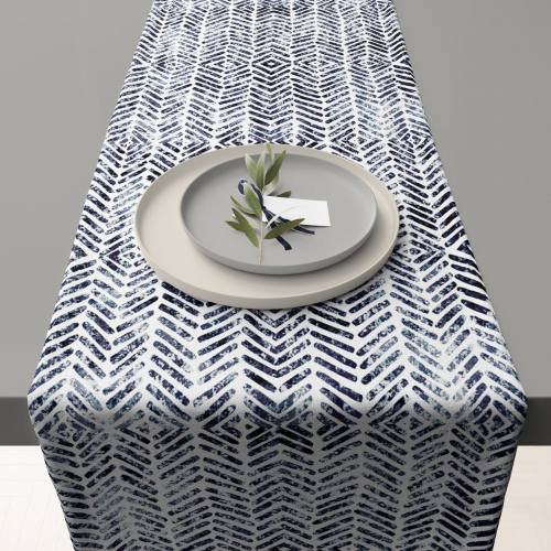 Geometric Chevron Table Runner