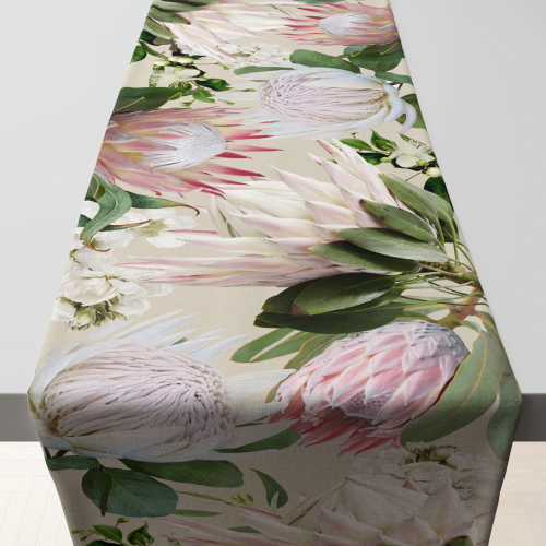 Protea Garden Table Runner