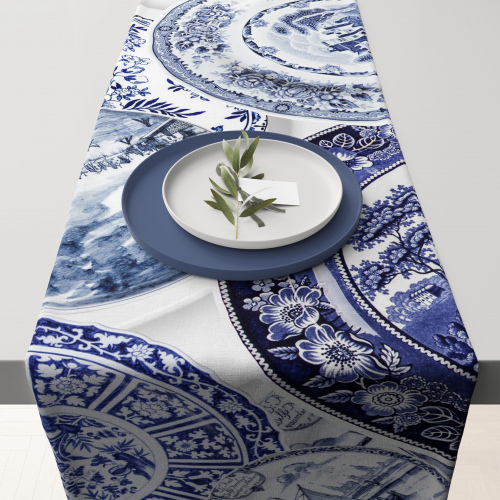 Blue Delft Table Runner