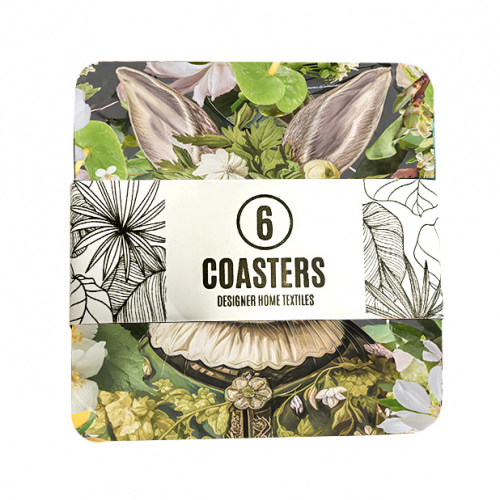 Renaissance Rabbit Coasters Set of 6