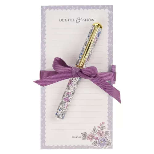Be Still And Know Purple Trio Collection Notepad
