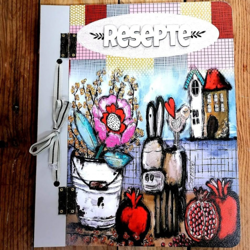 Resepteboek Leer Donkie Granate