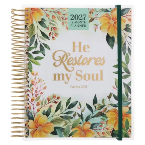 He Restores My Soul 18-month planner 