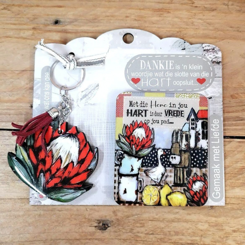 Sleutelring & Magneet Protea