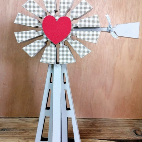 Windpomp Bruin Check 25 x 19cm