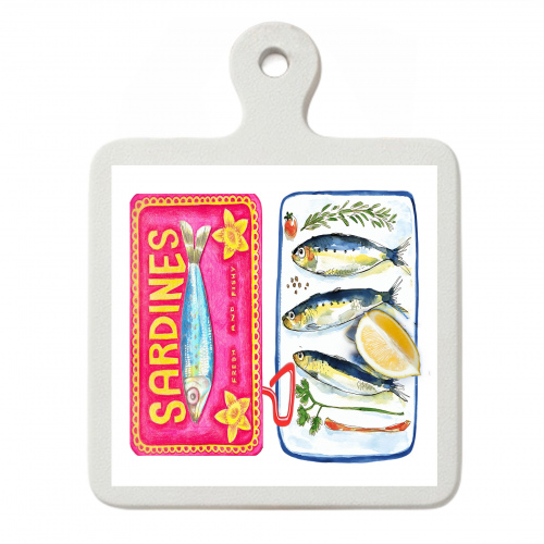 Amalfi Sardine Tin Cutting Board/Platter