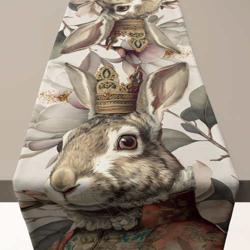 Rabbit Magnolia Table Runner