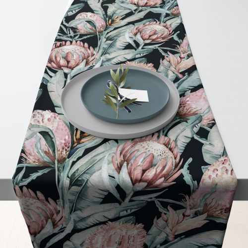 Blushing Protea Table Runner