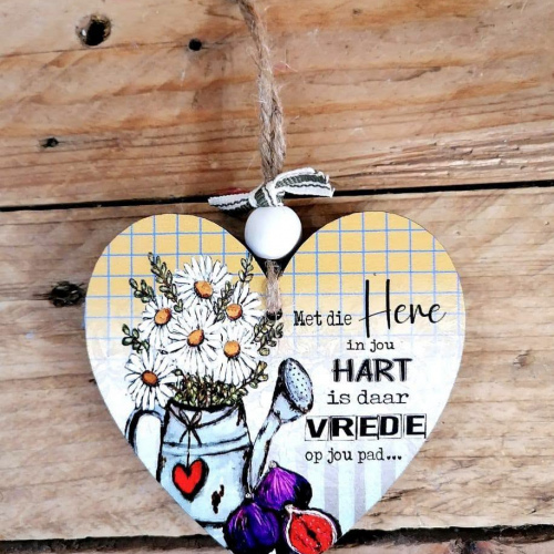 Hang Hartjie Wit Blomme