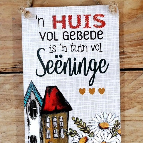 Hangbordjie 'n huis vol gebede