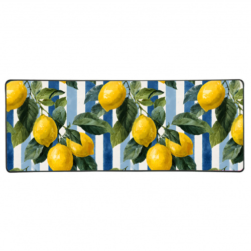 Amalfi Lemon Blue Stripes 