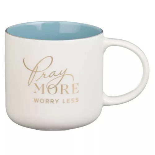 Pray More Worry Less Collection Ceramic Mug 444ml