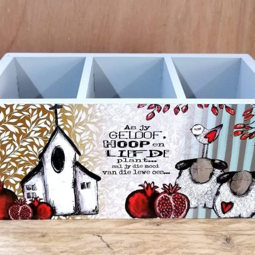 Cutlery Holder Skapies Granate 23 x 11 x 13cm