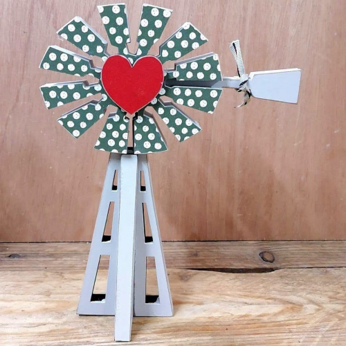 Windpomp Groen 25 x 19cm