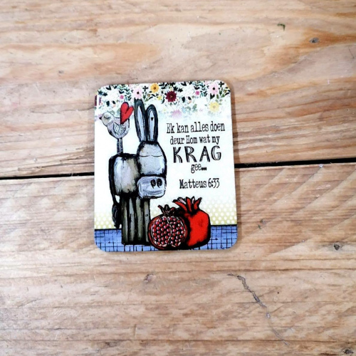 Magneet Granaat Donkie