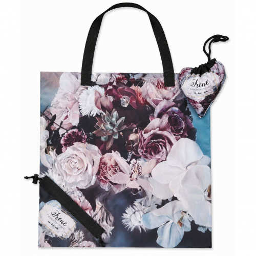 Shopping Bag White Florals
