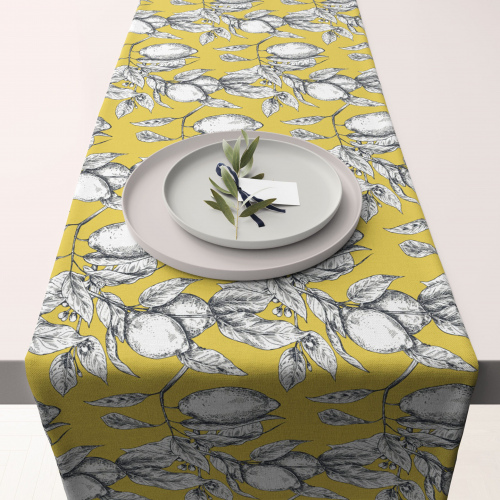 Lemon Yellow Table Runner