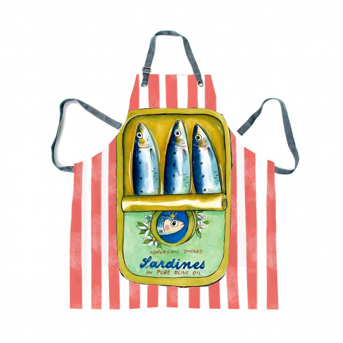 Amalfi Tin Sardines Apron