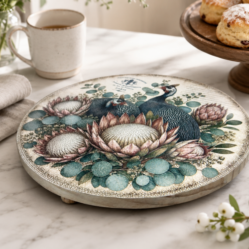 Cake Stand Guinea Fowl