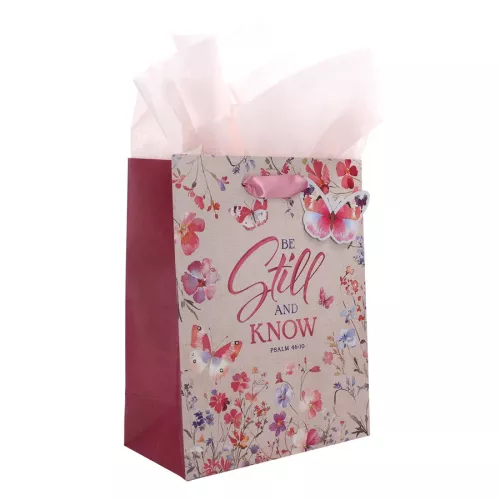 Be Still And Know Watercolor Collection Giftbag 246 x 196 x 104mm