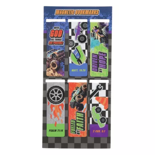 Truck Collection Magnetic Bookmarks Set of 6