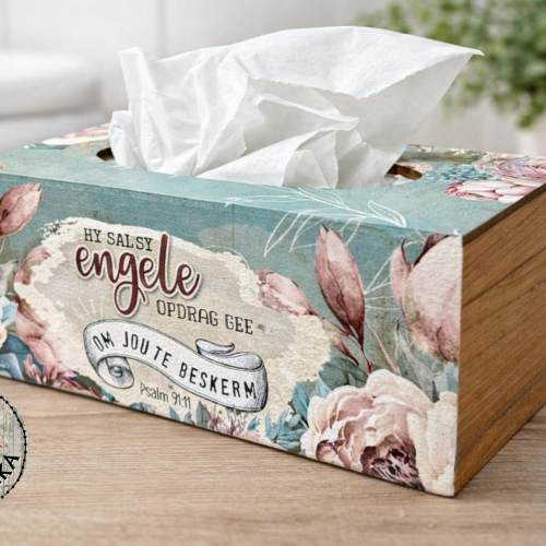 Tissue Box Cover Hy Sal Sy Engele Opdrag Gee
