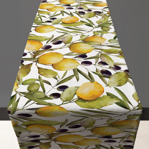 Olives & Lemons Table Runner