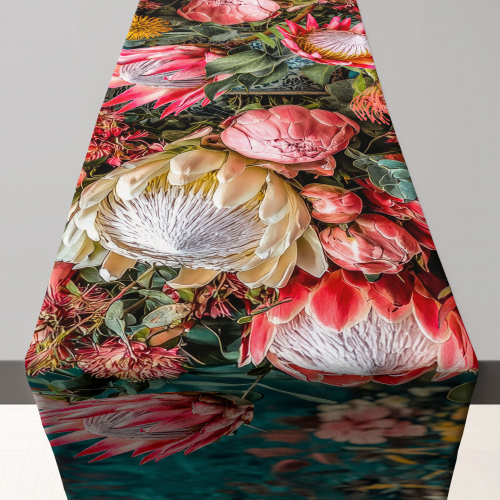 Protea Gardenia Table Runner