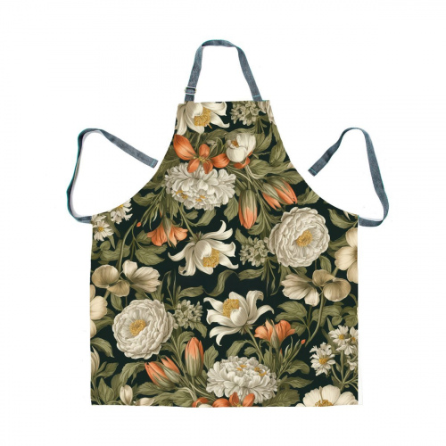 Botanical Green Bouquet Apron