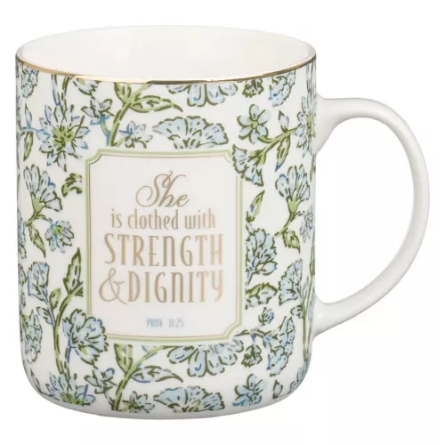 Strength And Dignity Cottage Garden Collection Ceramic Mug 414ml