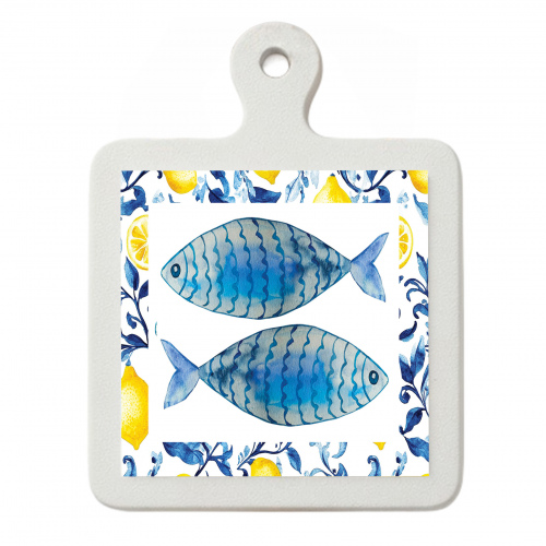 Amalfi Blue Fish Cutting Board/Platter